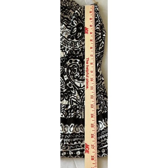 Umgee Short Black Floral Dress Tunic Gathered Boat Neck 3/4 Flutter Sleeve 2XL - Picture 7 of 7